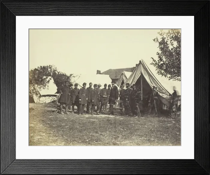 Framed Print : President Lincoln on Battle-Field of Antietam, October 1862. Creator: Alexander Gardner Framed Print : President Lincoln on Battle-Field of Antietam, October 1862. Creator: Alexander Gardner