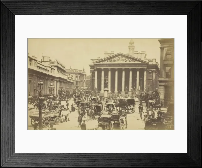 Framed Print : The Royal Exchange, 1850-1900. Creator: Unknown Framed Print : The Royal Exchange, 1850-1900. Creator: Unknown