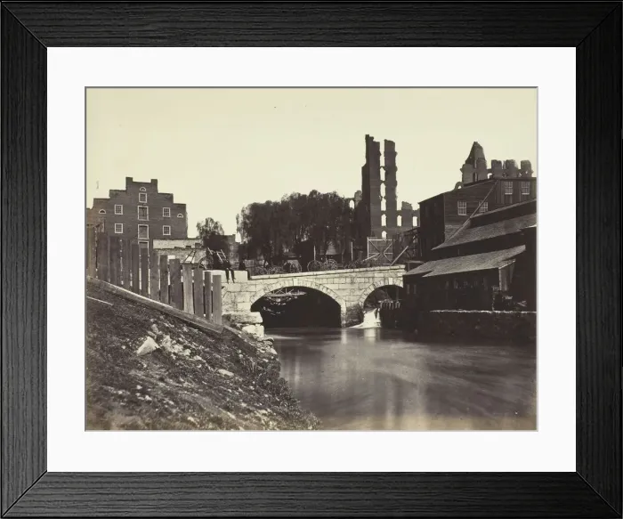 Framed Print : View on Canal, Near Crenshaws Mill, Richmond, Virginia, April 1864 Framed Print : View on Canal, Near Crenshaws Mill, Richmond, Virginia, April 1864