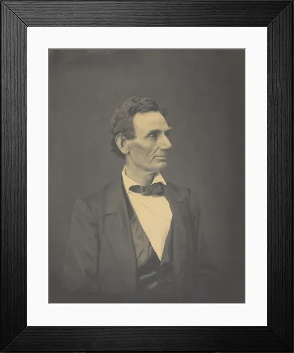 Framed Print : Abraham Lincoln, Springfield, Illinois, June 3, 1860, printed c. 1880 Framed Print : Abraham Lincoln, Springfield, Illinois, June 3, 1860, printed c. 1880