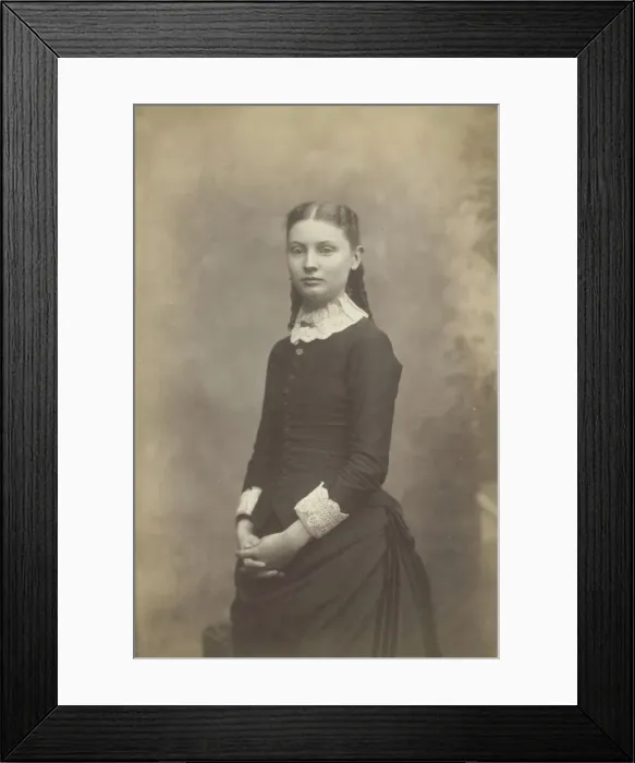 Framed Print : Untitled (Young Girl), 1876 / 99. Creator: Alexander Hesler Framed Print : Untitled (Young Girl), 1876 / 99. Creator: Alexander Hesler