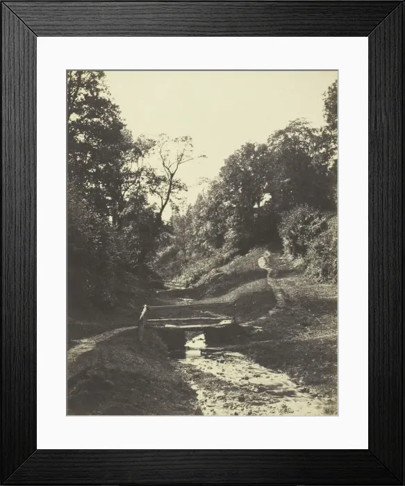 Framed Print : Scene near Godalming, Surrey, c. 1856. Creator: Alfred Rosling Framed Print : Scene near Godalming, Surrey, c. 1856. Creator: Alfred Rosling