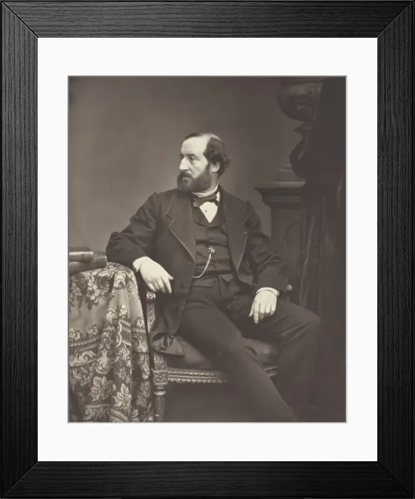 Framed Print : Emile Augier [French dramatist], 1876  /  84. Creator: Antoine-Samuel Adam-Salomon