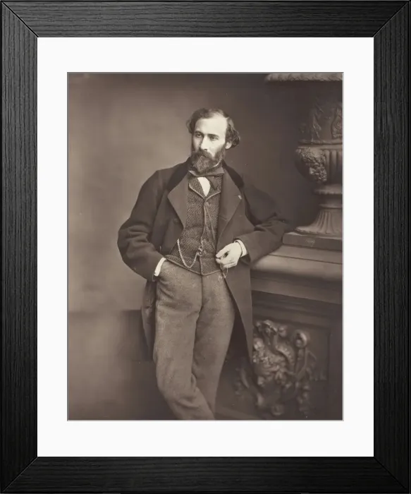 Framed Print : Octave Feuillet (French novelist and playwright, 1821-1890), 1876 / 84 Framed Print : Octave Feuillet (French novelist and playwright, 1821-1890), 1876 / 84