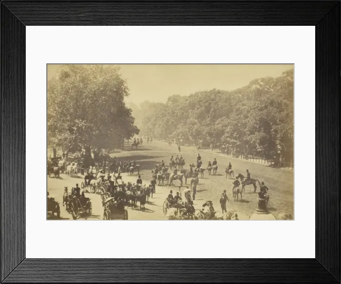 Framed Print : Rotten Row, 1850-1900. Creator: Unknown Framed Print : Rotten Row, 1850-1900. Creator: Unknown