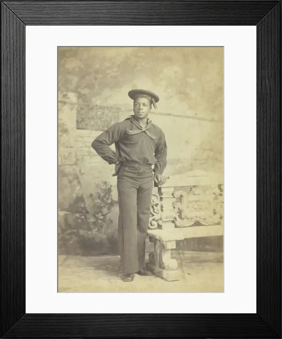 Framed Print : Untitled (Black Sailor), 1875  /  99. Creator: Chute & Brooks