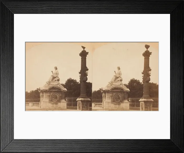 Framed Print : Place de la Concorde, Paris, 1860s. Creator: Unknown Framed Print : Place de la Concorde, Paris, 1860s. Creator: Unknown