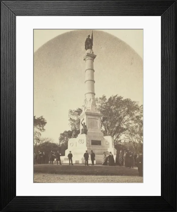 Framed Print : Army and Navy Monument, Boston, 1840 / 1900. Creator: Unknown Framed Print : Army and Navy Monument, Boston, 1840 / 1900. Creator: Unknown