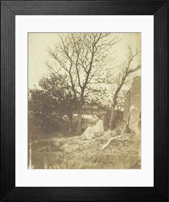 Framed Print : Mrs. Craik Seated Outdoors, 1850 / 59. Creators: Unknown, Benjamin Mulock Framed Print : Mrs. Craik Seated Outdoors, 1850 / 59. Creators: Unknown, Benjamin Mulock