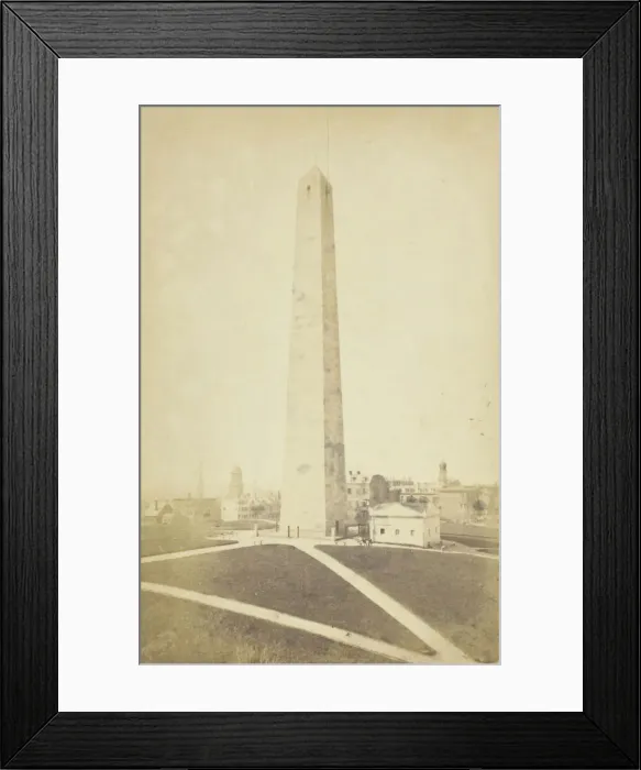Framed Print : Bunker Hill Monument, 1845 / 1900. Creator: Unknown Framed Print : Bunker Hill Monument, 1845 / 1900. Creator: Unknown