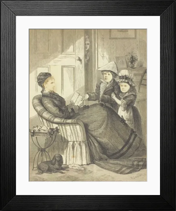 Framed Print : General and Mrs. George Washington, 19th century. Creator: R Lewis Framed Print : General and Mrs. George Washington, 19th century. Creator: R Lewis