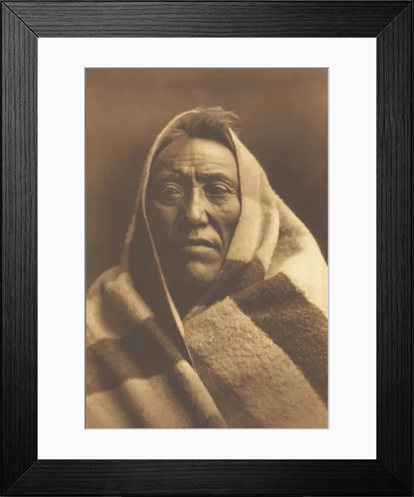 Framed Print : Middle Calf - Piegan, 1900. Creator: Edward Sheriff Curtis Framed Print : Middle Calf - Piegan, 1900. Creator: Edward Sheriff Curtis