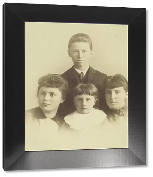 Untitled (Portrait of Four Children), 1850  /  1899. Creator: Unknown