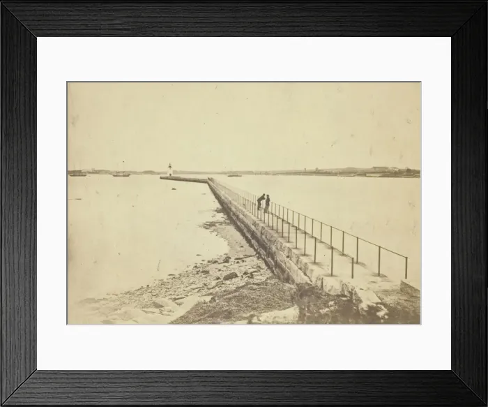 Framed Print : Goat Island, Lighthouse, 1864 / 67. Creators: Black & Case, James Wallace Black Framed Print : Goat Island, Lighthouse, 1864 / 67. Creators: Black & Case, James Wallace Black