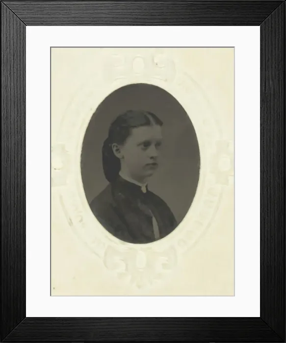 Framed Print : Untitled (Portrait of a Girl), 1840-1900. Creator: Unknown Framed Print : Untitled (Portrait of a Girl), 1840-1900. Creator: Unknown