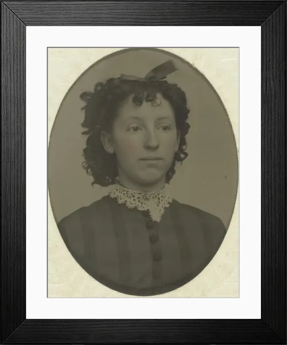 Framed Print : Portrait of Viola Mead, 1860 / 99. Creator: C. W. Mitchell Framed Print : Portrait of Viola Mead, 1860 / 99. Creator: C. W. Mitchell