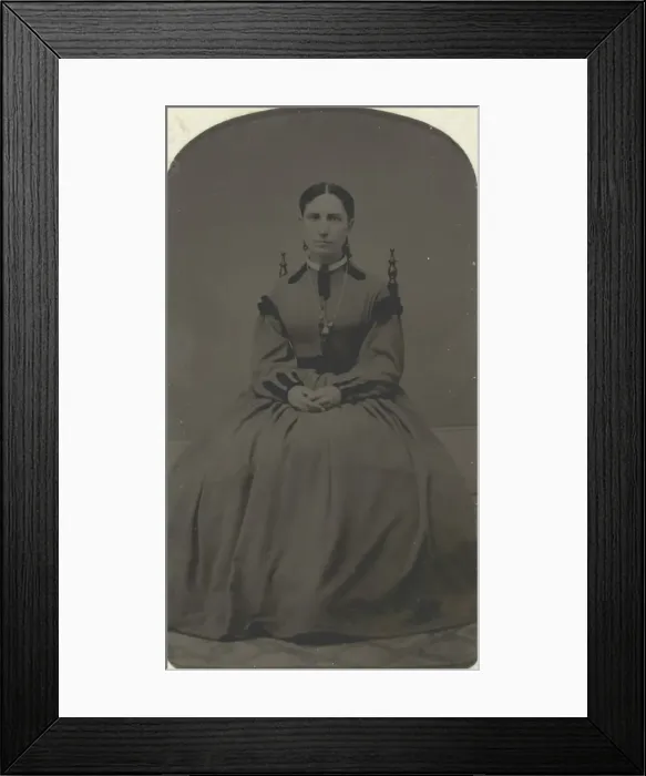 Framed Print : Untitled (Portrait of a Woman), 1840-1900. Creator: Unknown Framed Print : Untitled (Portrait of a Woman), 1840-1900. Creator: Unknown
