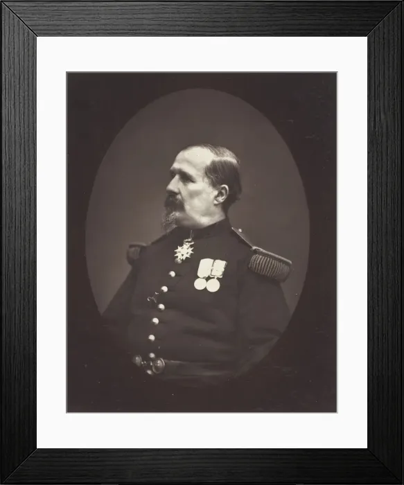Framed Print : Colonel Denfert-Rochereau, c. 1876 / 78. Creator: Etienne Carjat Framed Print : Colonel Denfert-Rochereau, c. 1876 / 78. Creator: Etienne Carjat