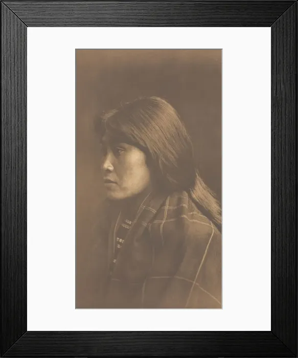Framed Print : Suquamish Girl, 1912. Creator: Edward Sheriff Curtis Framed Print : Suquamish Girl, 1912. Creator: Edward Sheriff Curtis