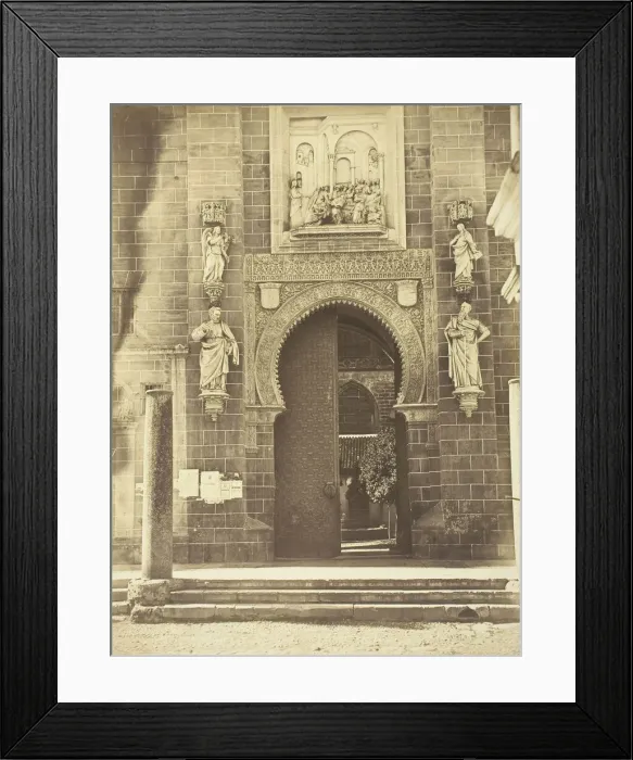 Framed Print : Puerta del Perdon, Cathedral Seville, 1850 / 63. Creator: Charles Clifford