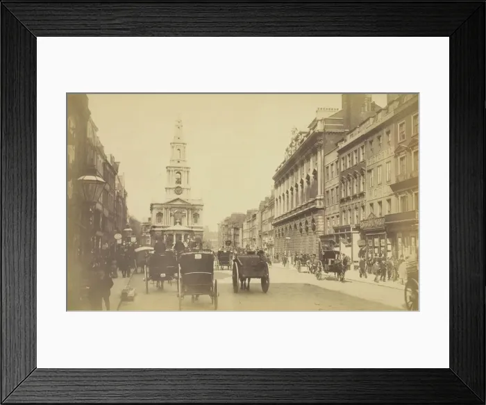 Framed Print : The Strand, 1850-1900. Creator: Unknown Framed Print : The Strand, 1850-1900. Creator: Unknown