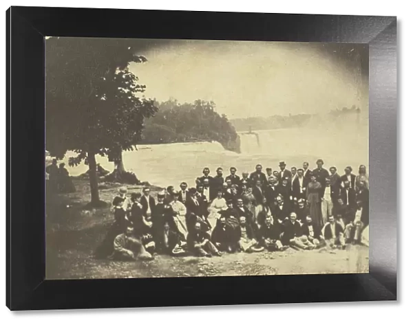 Untitled (Group at Niagara Falls), c. 1860. Creator: Unknown