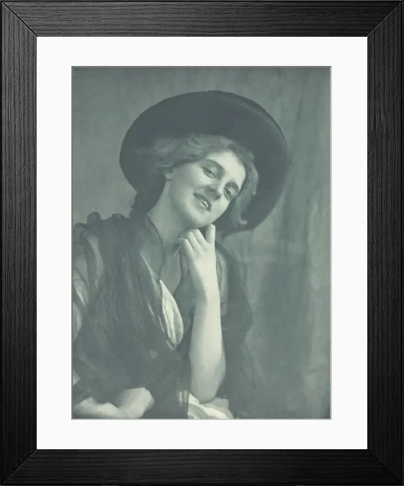 Framed Print : Coquette, 1898. Creator: Charles I. Berg Framed Print : Coquette, 1898. Creator: Charles I. Berg