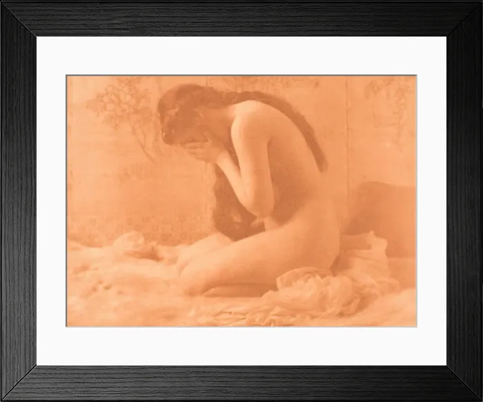 Framed Print : Weeping Magdalen, c. 1897. Creator: Charles I. Berg Framed Print : Weeping Magdalen, c. 1897. Creator: Charles I. Berg
