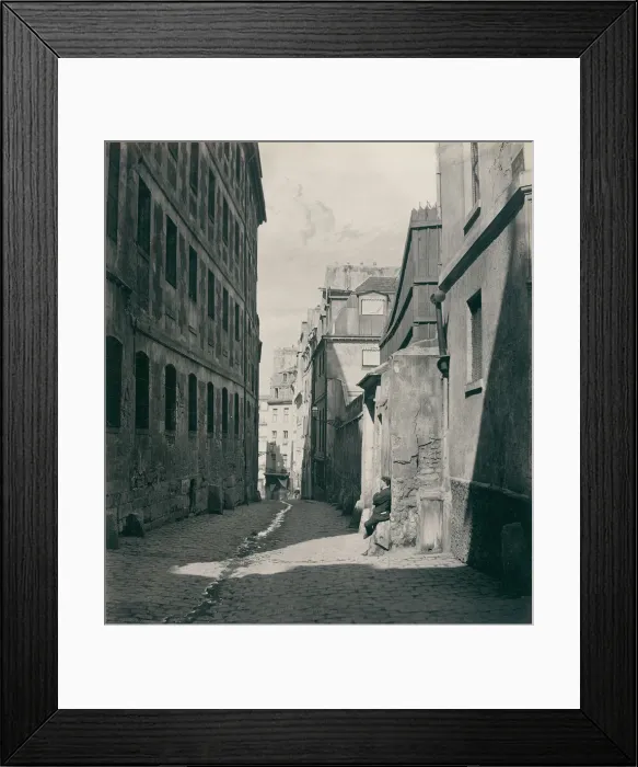 Framed Print : Rue Chartiere (impasse Chartiere) de la rue de Reims, 1865 / 69 Framed Print : Rue Chartiere (impasse Chartiere) de la rue de Reims, 1865 / 69