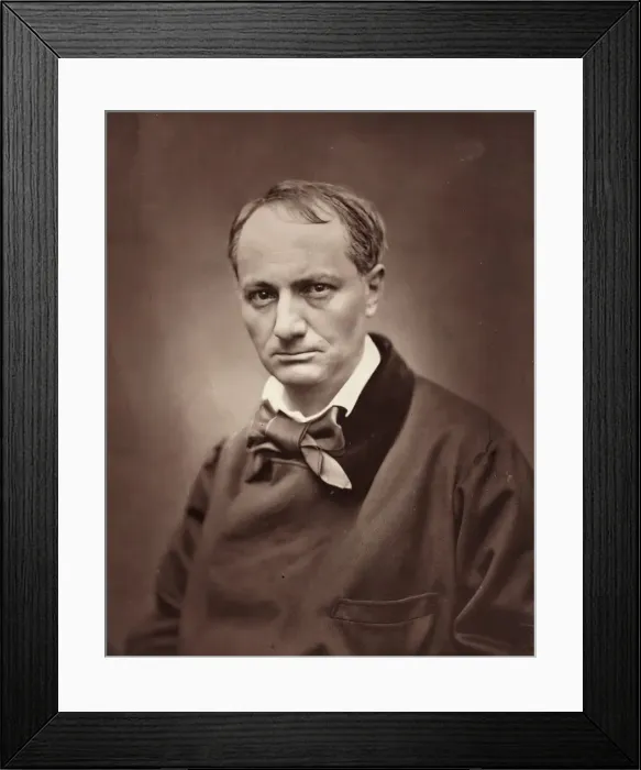 Framed Print : Charles Baudelaire (French poet, critic, and writer, 1821-1867), c. 1863 Framed Print : Charles Baudelaire (French poet, critic, and writer, 1821-1867), c. 1863