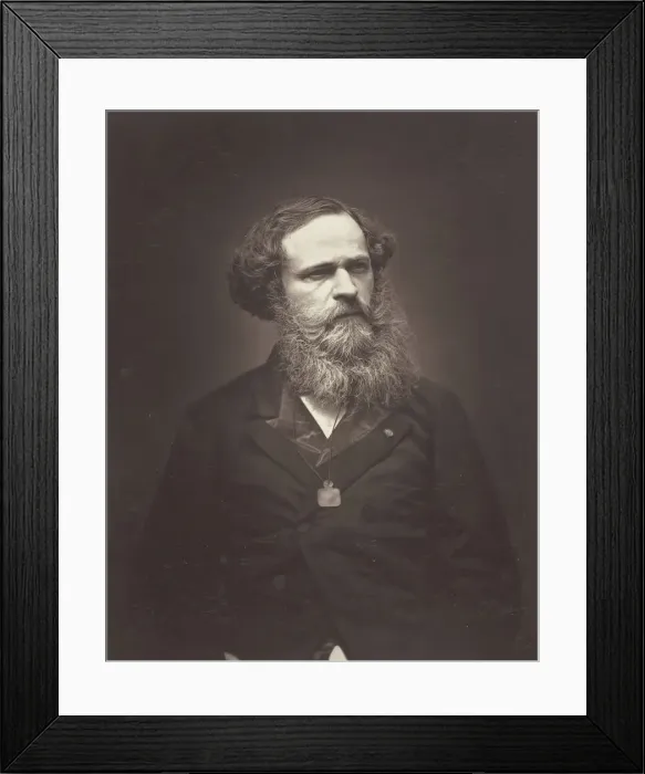 Framed Print : Arsene Houssaye, c. 1876. Creator: Etienne Carjat Framed Print : Arsene Houssaye, c. 1876. Creator: Etienne Carjat