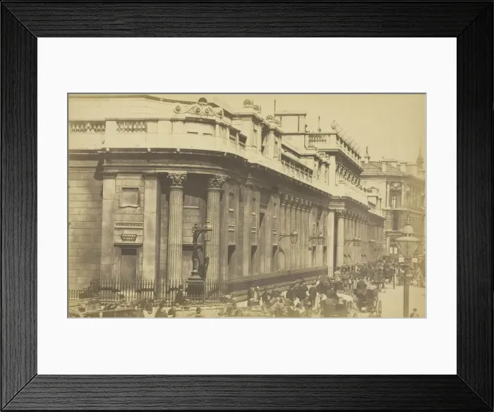 Framed Print : The Bank, 1850-1900. Creator: Unknown Framed Print : The Bank, 1850-1900. Creator: Unknown