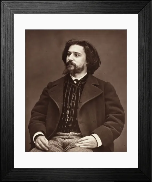 Framed Print : Alphonse Daudet (French novelist, 1849-1897), c. 1876. Creator: Etienne Carjat Framed Print : Alphonse Daudet (French novelist, 1849-1897), c. 1876. Creator: Etienne Carjat