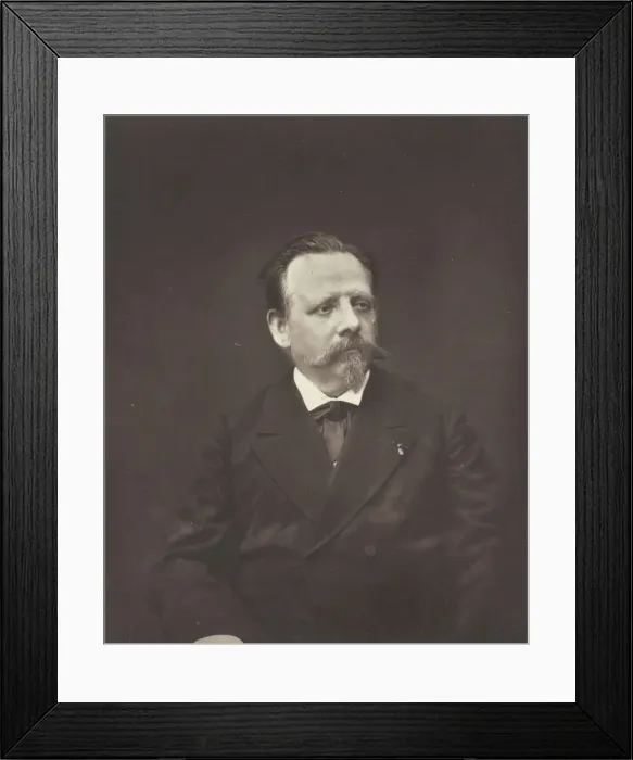 Framed Print : Edouard Siebecker, c. 1876 / 84. Creator: Etienne Carjat Framed Print : Edouard Siebecker, c. 1876 / 84. Creator: Etienne Carjat