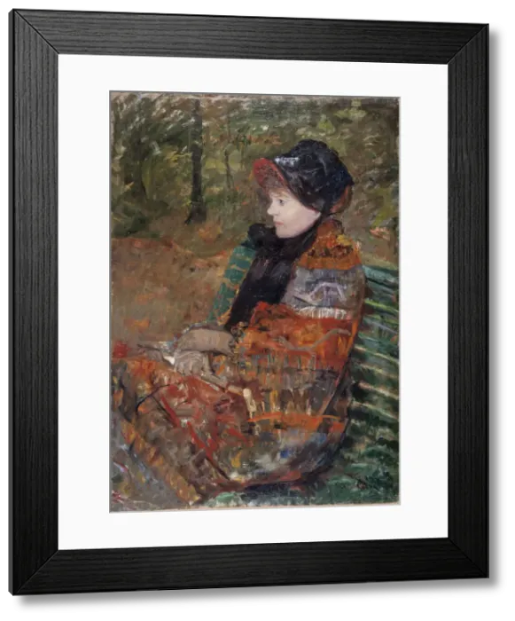 Framed Print : Autumn. Portrait of Lydia Cassatt, 1880. Creator: Cassatt, Mary (1845-1926) Framed Print : Autumn. Portrait of Lydia Cassatt, 1880. Creator: Cassatt, Mary (1845-1926)