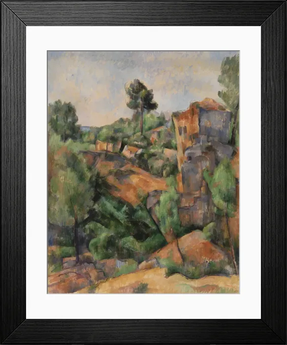 Framed Print : Bibemus Quarry (Carriere de Bibemus), c. 1895 Framed Print : Bibemus Quarry (Carriere de Bibemus), c. 1895