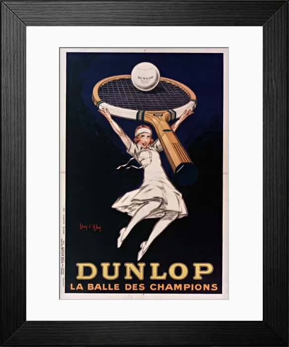 Framed Print : Dunlop, la balle des champions, 1929. Creator: D Ylen, Jean (1886-1938) Framed Print : Dunlop, la balle des champions, 1929. Creator: D Ylen, Jean (1886-1938)