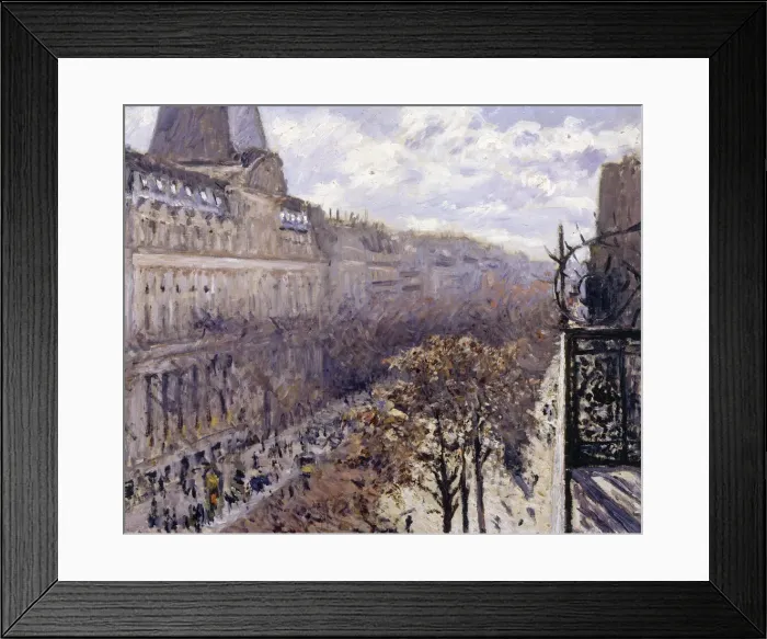 Framed Print : Boulevard des Italiens, 1880. Creator: Caillebotte, Gustave (1848-1894) Framed Print : Boulevard des Italiens, 1880. Creator: Caillebotte, Gustave (1848-1894)