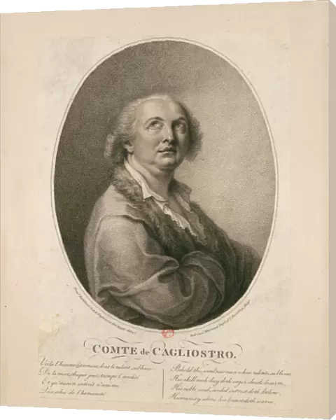 Count Alessandro di Cagliostro (1743-1795). Creator: Bartolozzi, Francesco (1728-1813)