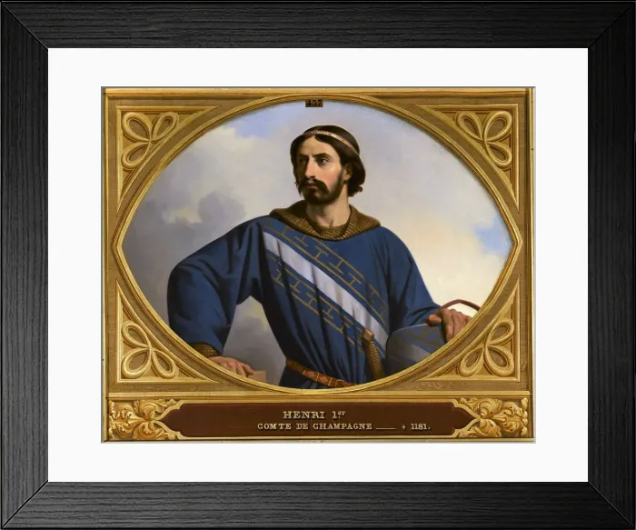 Framed Print : Count Henry I of Champagne (1127-1181), called the Liberal, 1844 Framed Print : Count Henry I of Champagne (1127-1181), called the Liberal, 1844