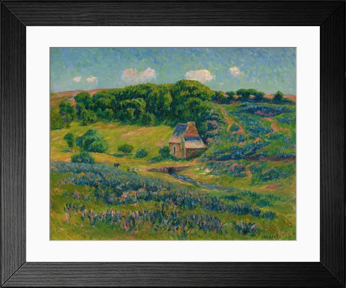 Framed Print : Ferme dans la campagne bretonne. Creator: Moret, Henry (1856-1913) Framed Print : Ferme dans la campagne bretonne. Creator: Moret, Henry (1856-1913)