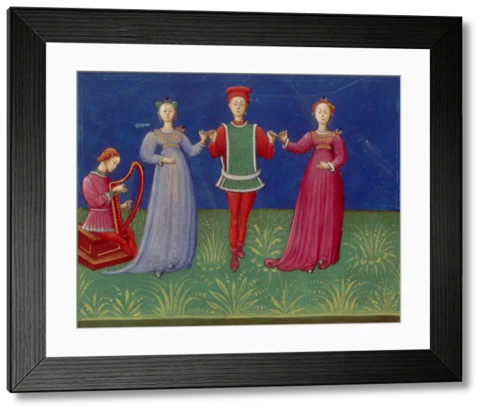 Framed Print : Dance classes. From: De pratica seu arte tripudii (On the Practice or Art of Dancing) Framed Print : Dance classes. From: De pratica seu arte tripudii (On the Practice or Art of Dancing)