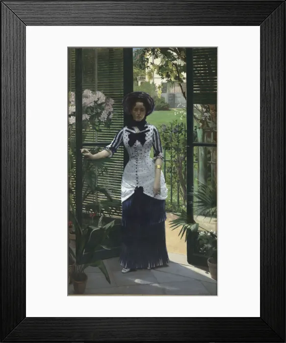 Framed Print : Dans la serre (In the Greenhouse), ca 1881. Creator: Bartholome, Albert (1848-1928) Framed Print : Dans la serre (In the Greenhouse), ca 1881. Creator: Bartholome, Albert (1848-1928)