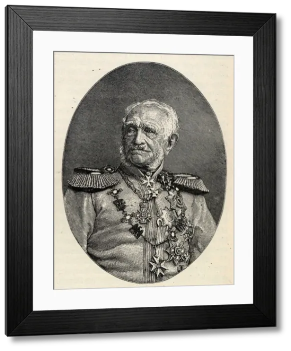 Framed Print : Generalfeldmarschall Friedrich Graf von Wrangel (1784-1877). Creator: Anonymous