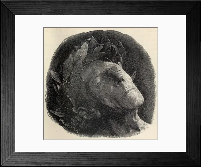 Framed Print : Death mask of Frederick II. Creator: Brend amour, Richard (1831-1915) Framed Print : Death mask of Frederick II. Creator: Brend amour, Richard (1831-1915)