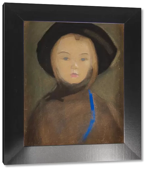 Girl with Blue Ribbon, 1909. Creator: Schjerfbeck, Helene (1862-1946)