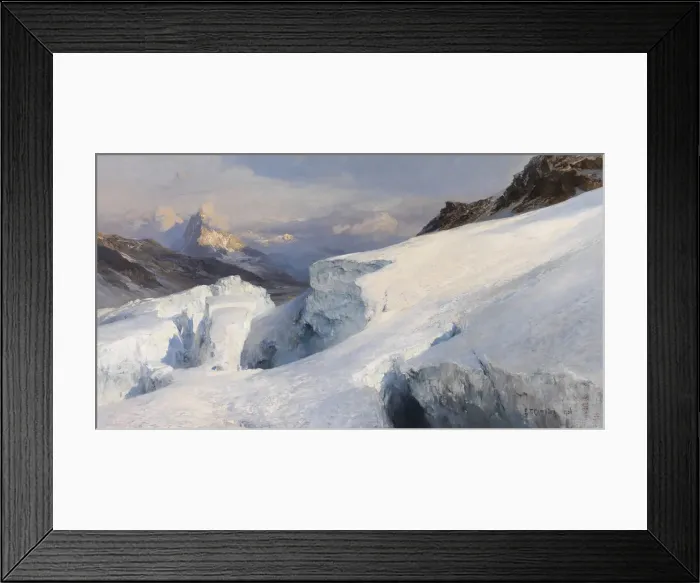 Framed Print : Glacier plateau, 1906. Creator: Compton, Edward Theodore (1849-1921) Framed Print : Glacier plateau, 1906. Creator: Compton, Edward Theodore (1849-1921)