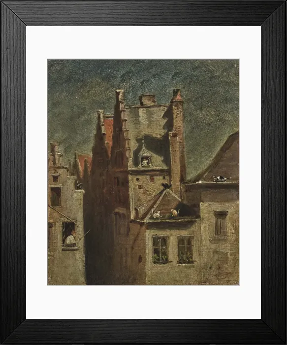 Framed Print : Cat concert. Creator: Spitzweg, Carl (1808-1885) Framed Print : Cat concert. Creator: Spitzweg, Carl (1808-1885)
