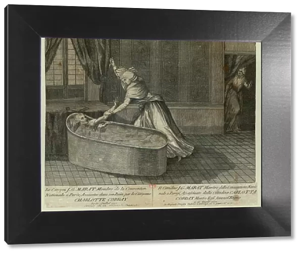 Death of Marat, c. 1793. Creator: Anonymous
