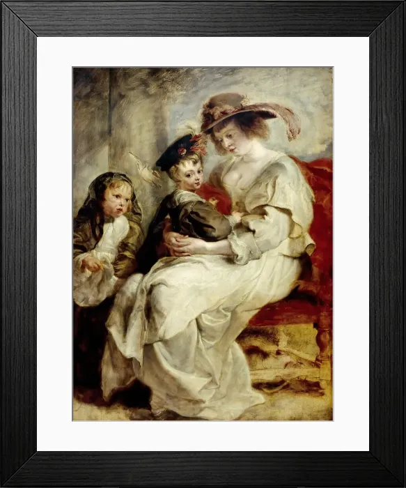 Framed Print : Helena Fourment with Two of Her Children, ca 1636. Creator: Rubens Framed Print : Helena Fourment with Two of Her Children, ca 1636. Creator: Rubens